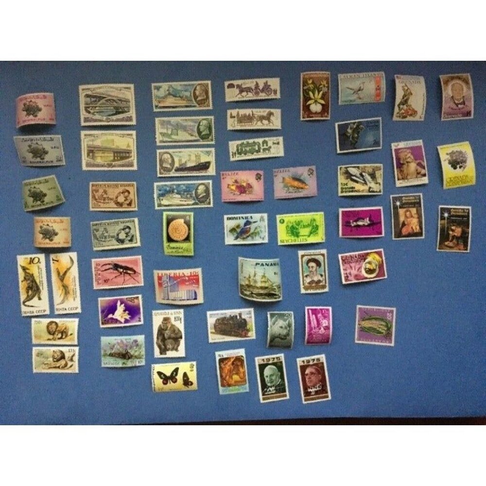 50 Mint all different Stamps Lot 123